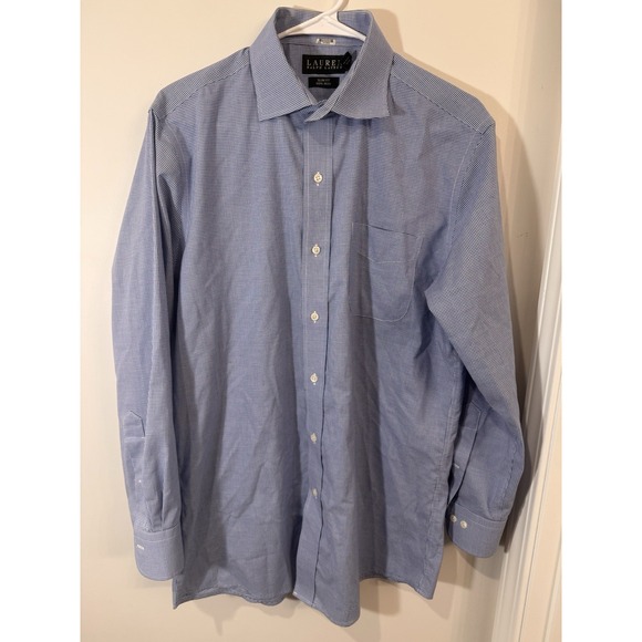 Lauren Ralph Lauren Slim Fit Gingham Mens Size‎ 16 32/33 - Picture 1 of 8